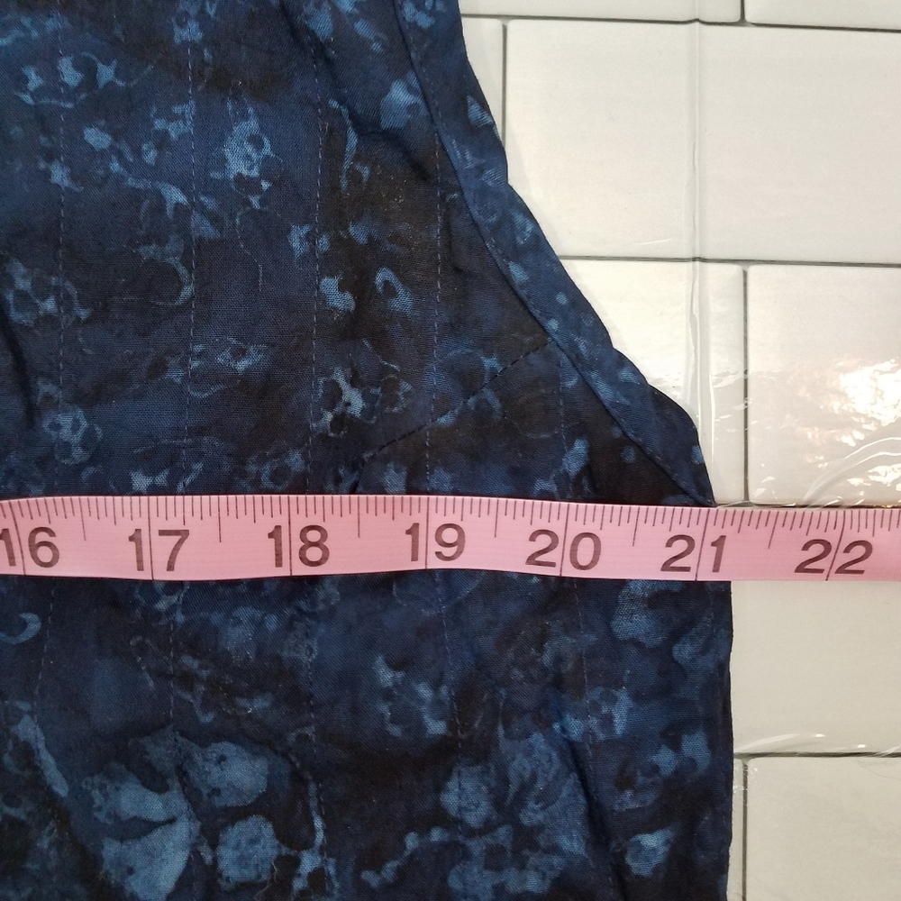 Hand Made Reversible Blue Vest - Picture 9 of 11